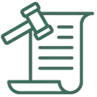 icon of a document and a gavel