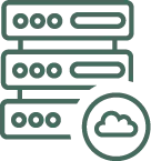 Data center hard drive icon