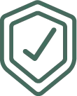 Checked security badge icon