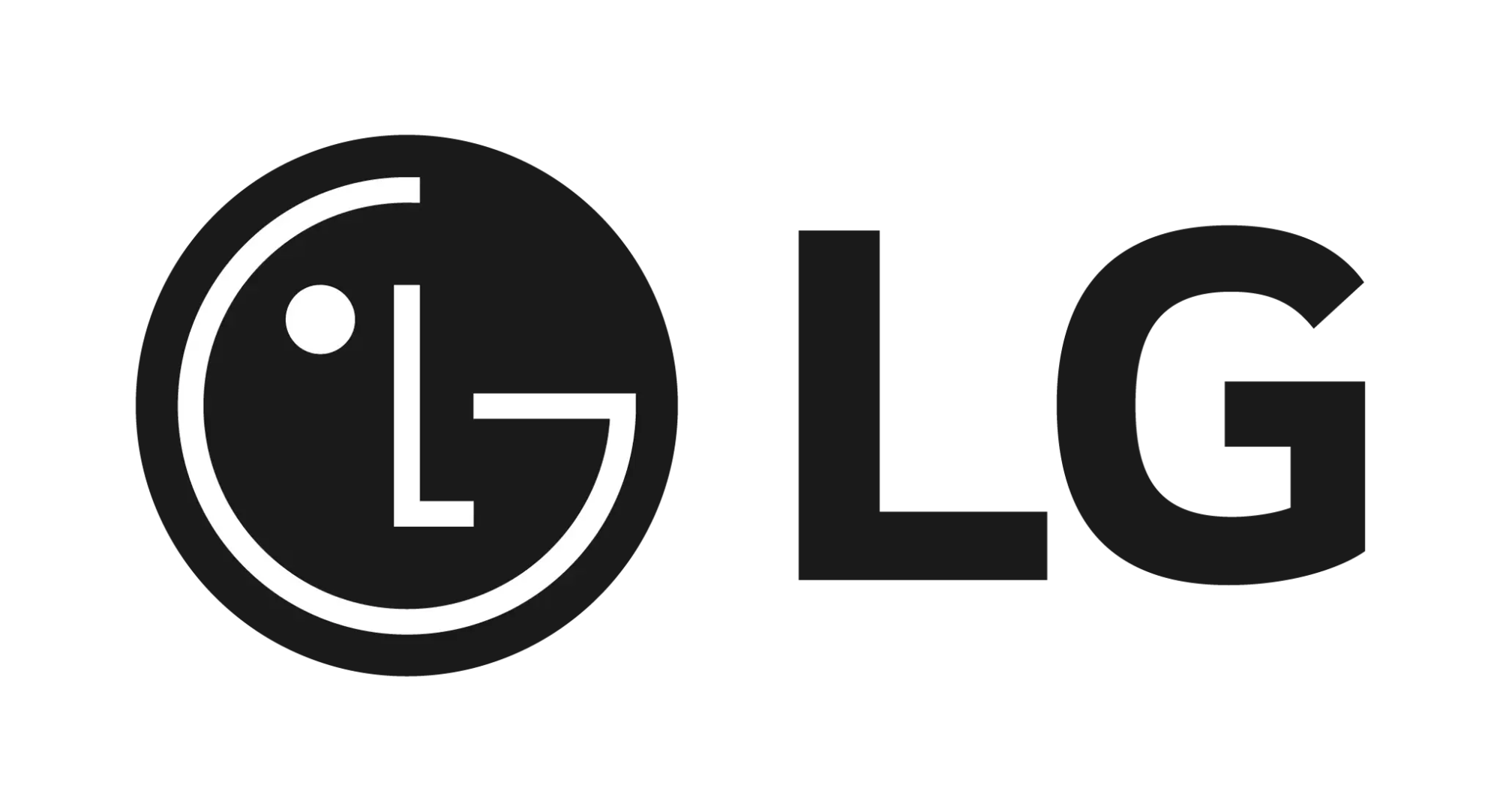 black LG logo