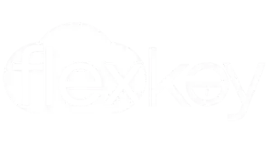FlexKey white logo